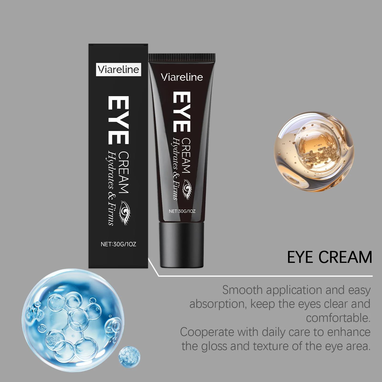 Viareline Eye Cream 30g Hydrates Firms Brightens and Repairs Delicate Eye Area 7 viareline hydrating firming eye cream 30g der y8rbhcg8 desc 7
