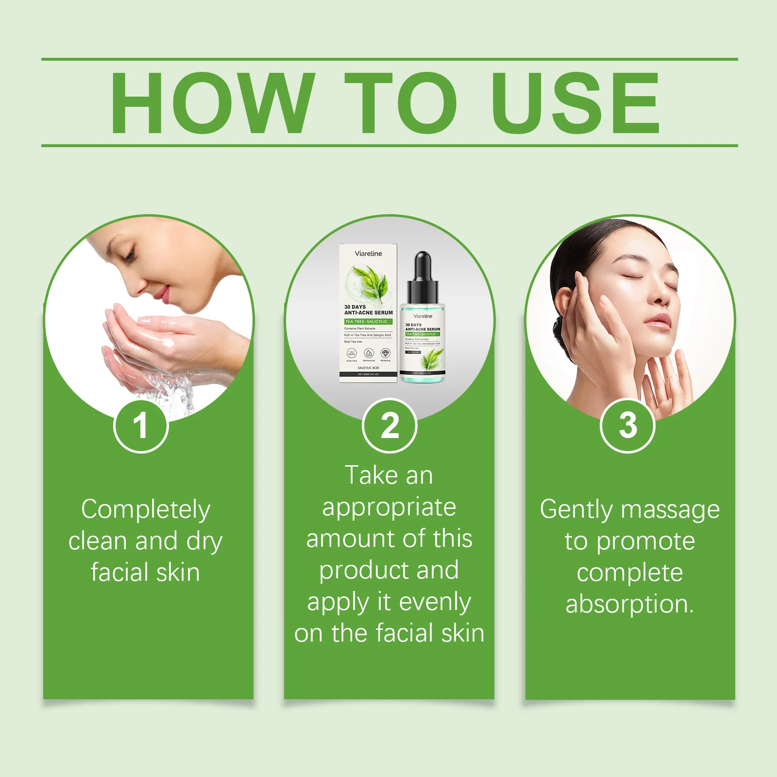 Salicylic Acid Serum with Tea Tree Oil - 30ml Anti-Acne Treatment for Clear, Smooth Skin 4 viareline salicylic acid serum 30ml cih fwup78ac desc 4
