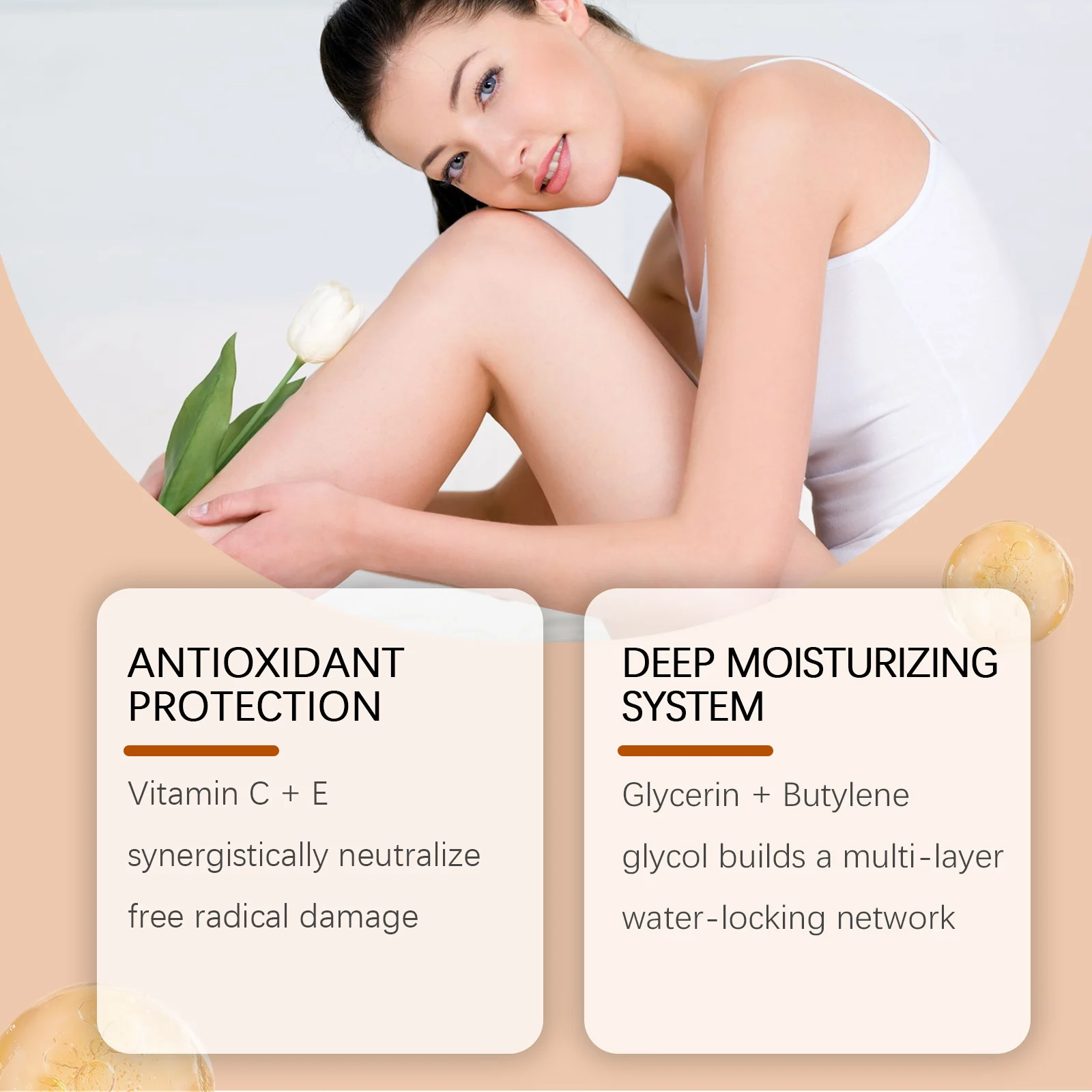 Vitamin C Body Oil 100ml Nourishing Moisturizing Dry Skin Lightweight Non-Sticky 6 vitamin c body oil 100ml cih quj8yvew desc 6