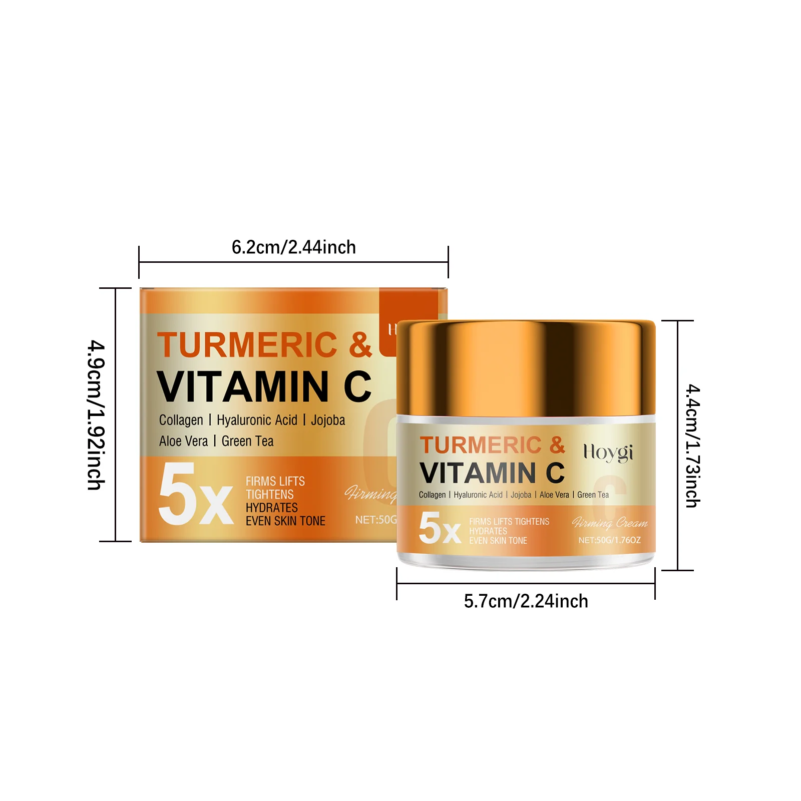 Vitamin C Firming Cream 50g for Face, Hydrates, Tightens & Evens Skin Tone 1 vitamin c firming cream 50g cih wvs2f5tk desc 1