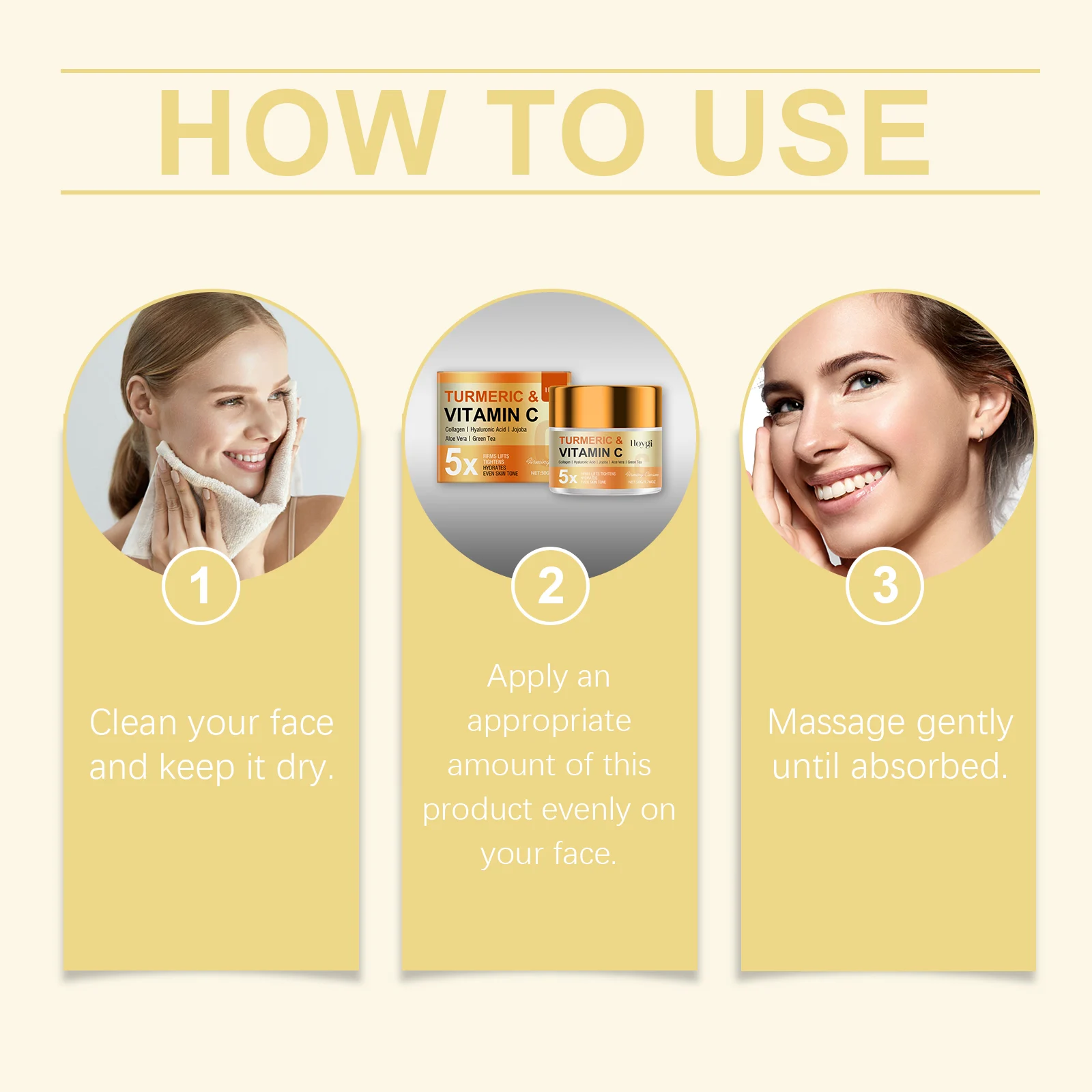 Vitamin C Firming Cream 50g for Face, Hydrates, Tightens & Evens Skin Tone 4 vitamin c firming cream 50g cih wvs2f5tk desc 4