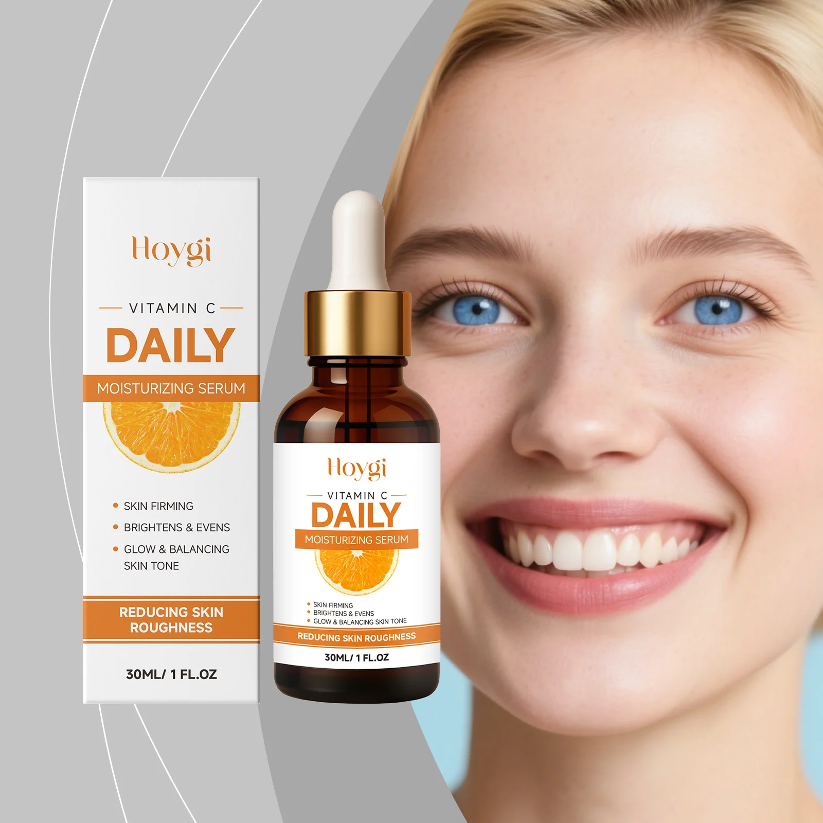 Vitamin C Moisturizing Serum 30ml Daily Anti-Wrinkle Brightening Face Serum for All Skin Types 2 vitamin c moisturizing serum 30ml cih 45gv2sjb desc 2