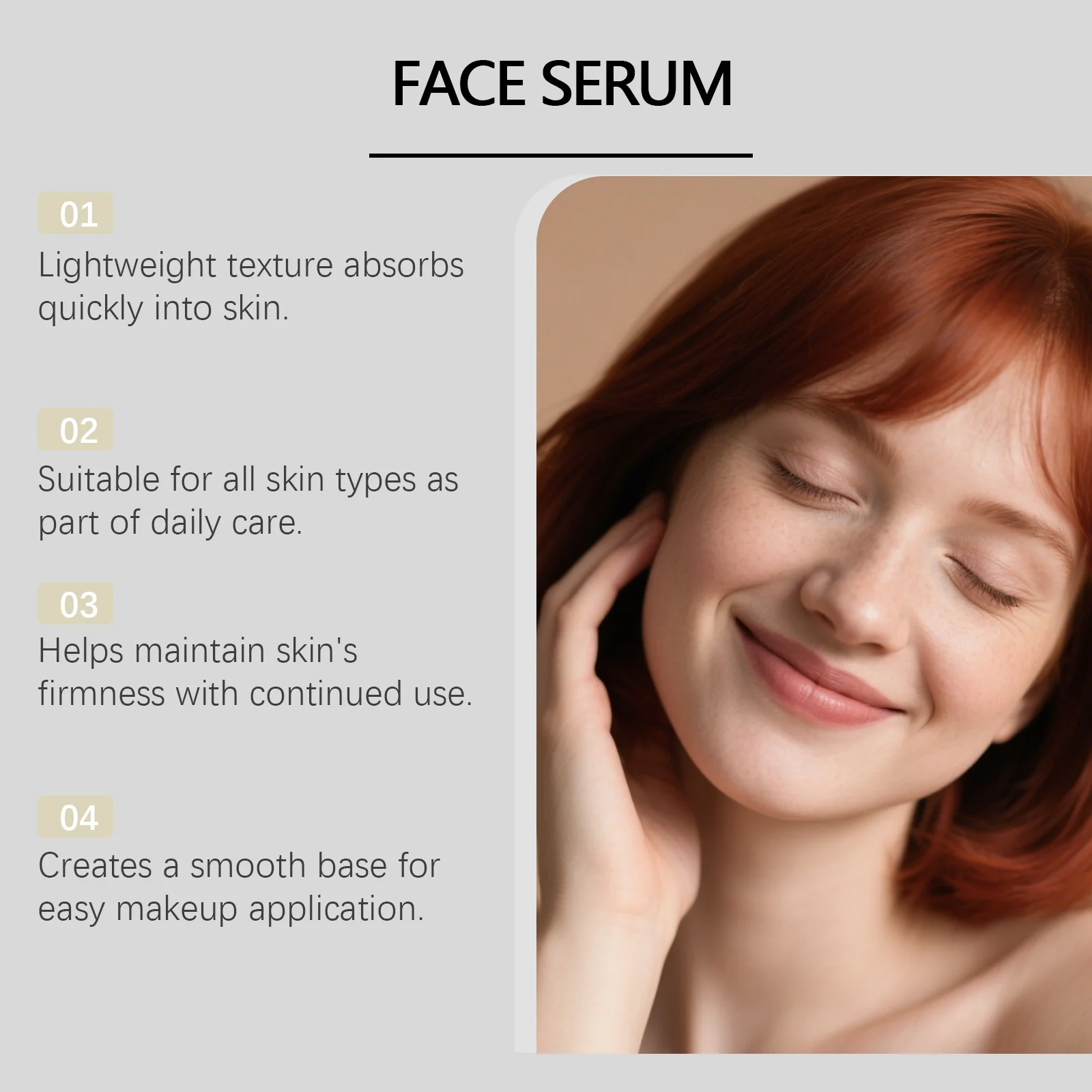 Vitamin C Moisturizing Serum 30ml Daily Anti-Wrinkle Brightening Face Serum for All Skin Types 7 vitamin c moisturizing serum 30ml cih 45gv2sjb desc 7
