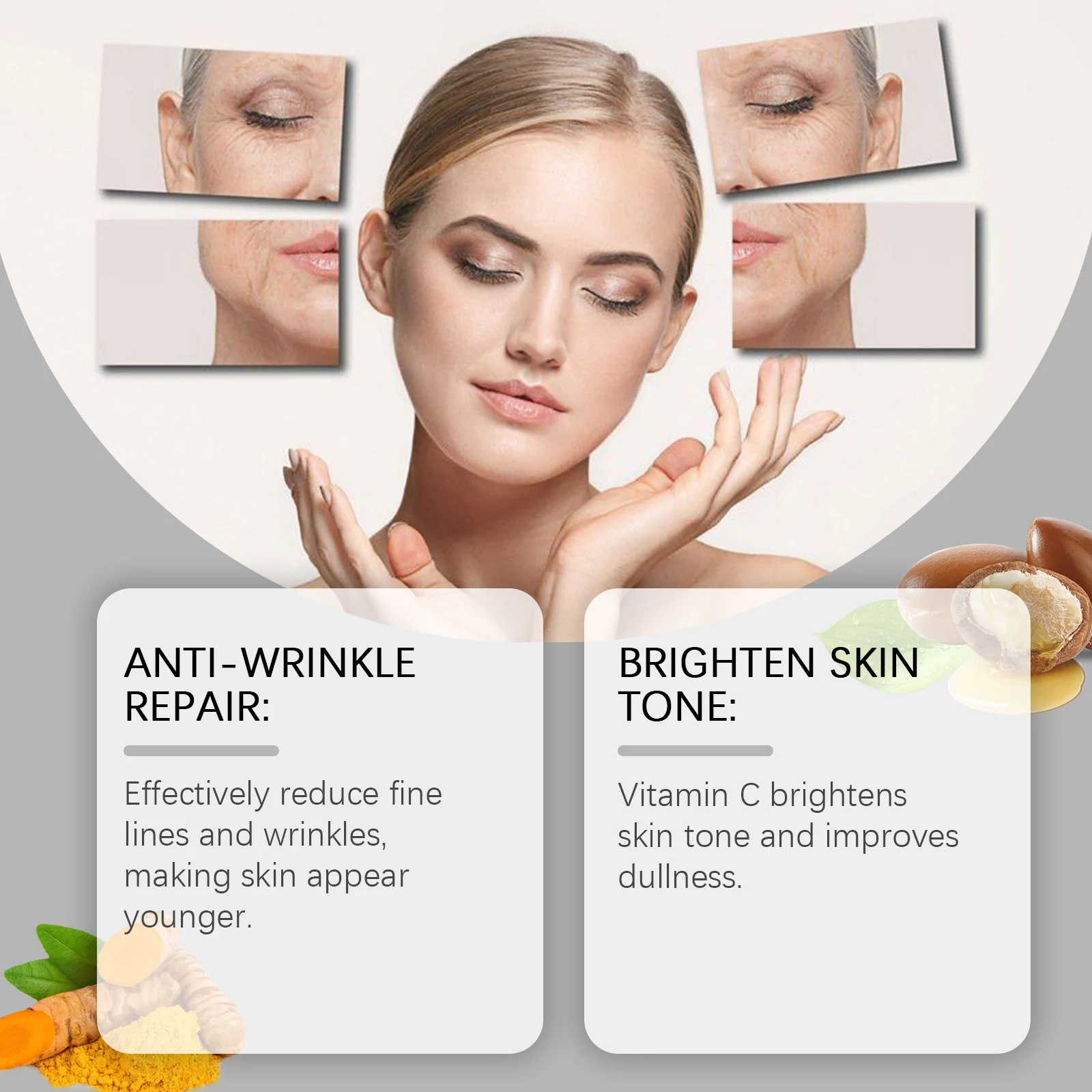 Vitamin C Retinol Cream 50g Anti-Wrinkle Firming Face Moisturizer for Brightening and Hydration 6 vitamin c retinol anti wrinkle face cream 50g cih juqvefdv desc 6