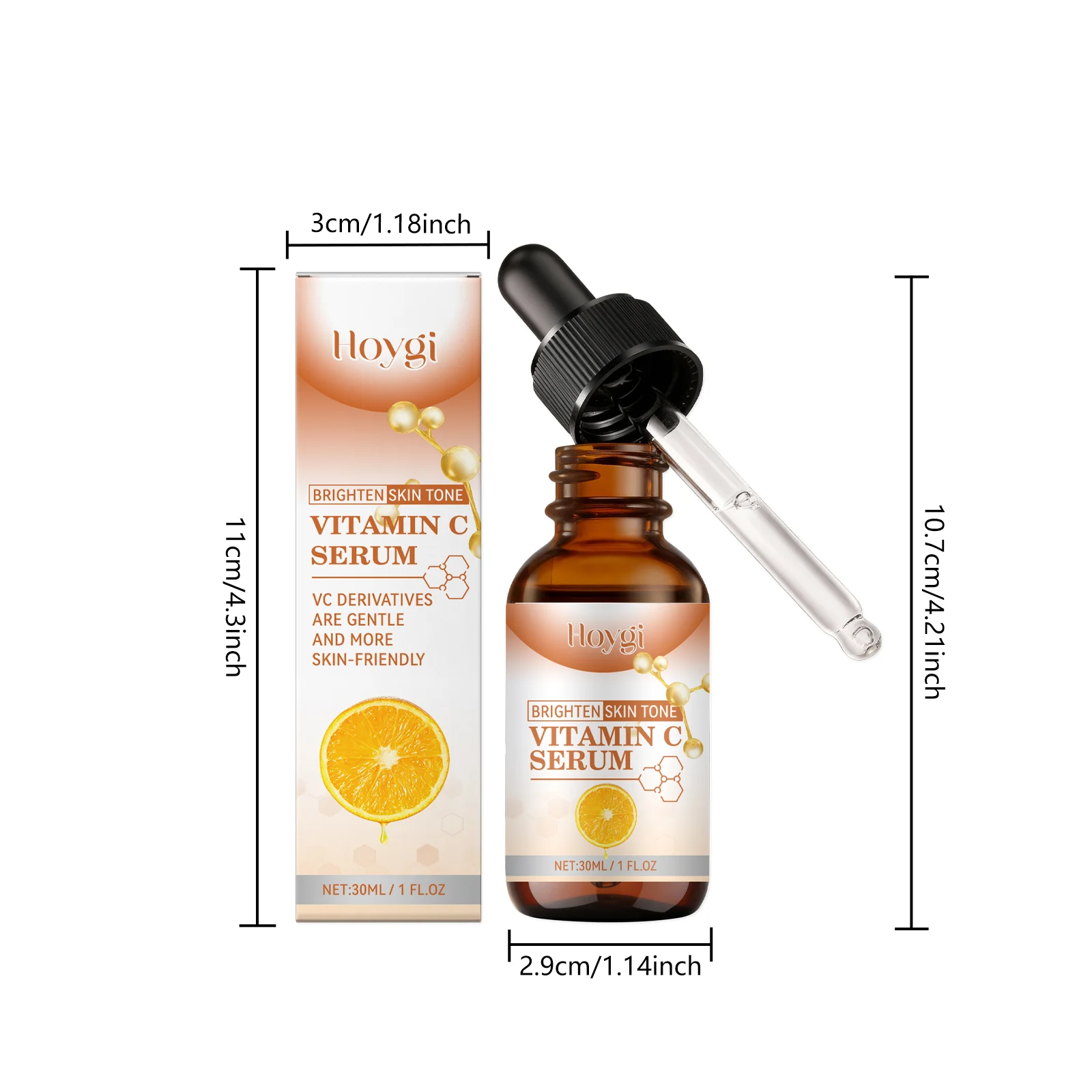 Vitamin C Serum 30ml Brightening & Hydrating Facial Treatment with Niacinamide & Hyaluronic Acid 1 vitamin c serum 30ml brightening hydrating facial treatment der kxgsdrq6 desc 1