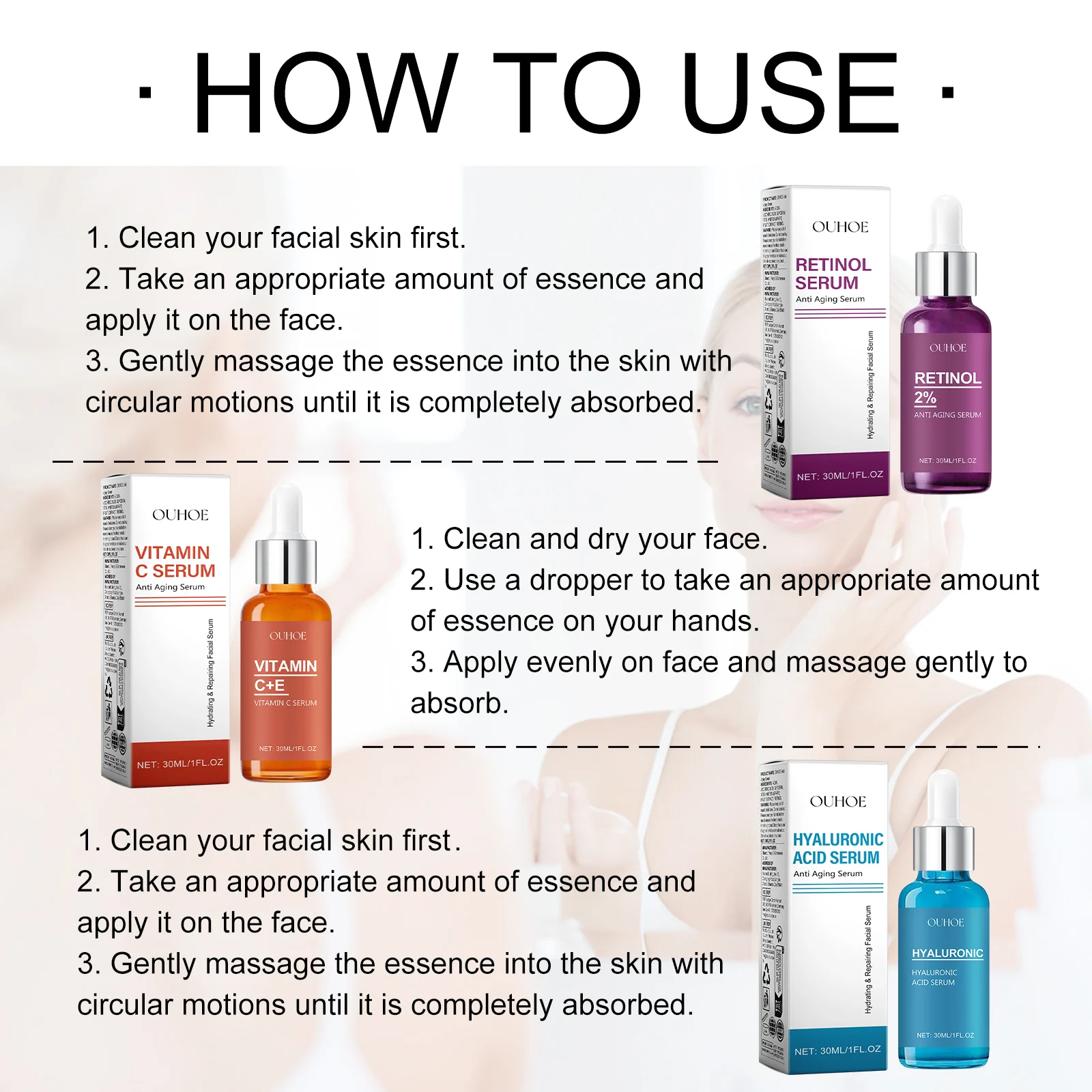 Vitamin C Serum 30ml Anti-Aging Hydrating Facial Essence for Wrinkles 4 vitamin c serum anti aging hydrating facial essence cih gp7m7chb desc 4