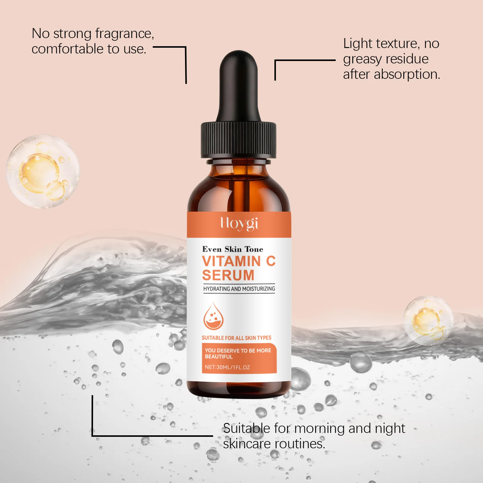 Vitamin C Serum for Face with Hyaluronic Acid 30ml, Brightening Hydrating Moisturizer for All Skin Types 6 vitamin c serum for face hyaluronic acid brightening hydrating der xdmcqgua desc 6
