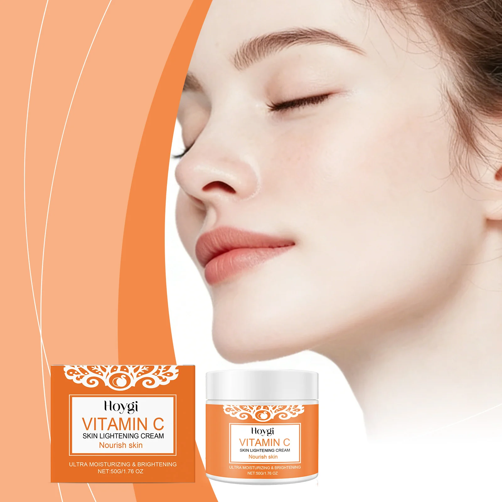 Vitamin C Skin Brightening Cream 50g Lightweight Moisturizing Face Cream for Daily Hydration & Radiance 2 vitamin c skin brightening cream 50g der 3b56cnxa desc 2