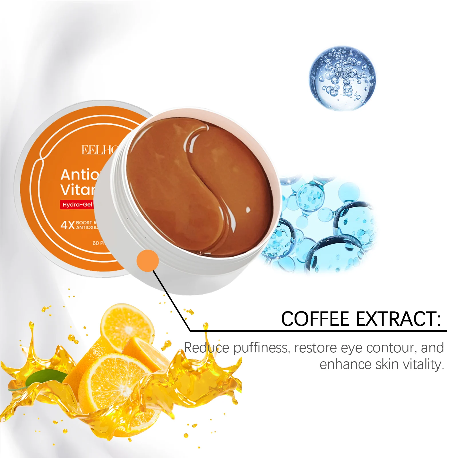 Vitamin C Under Eye Patches for Puffiness, Dark Circles & Fine Lines 6 vitamin c under eye patches cih kahkrgmx desc 6