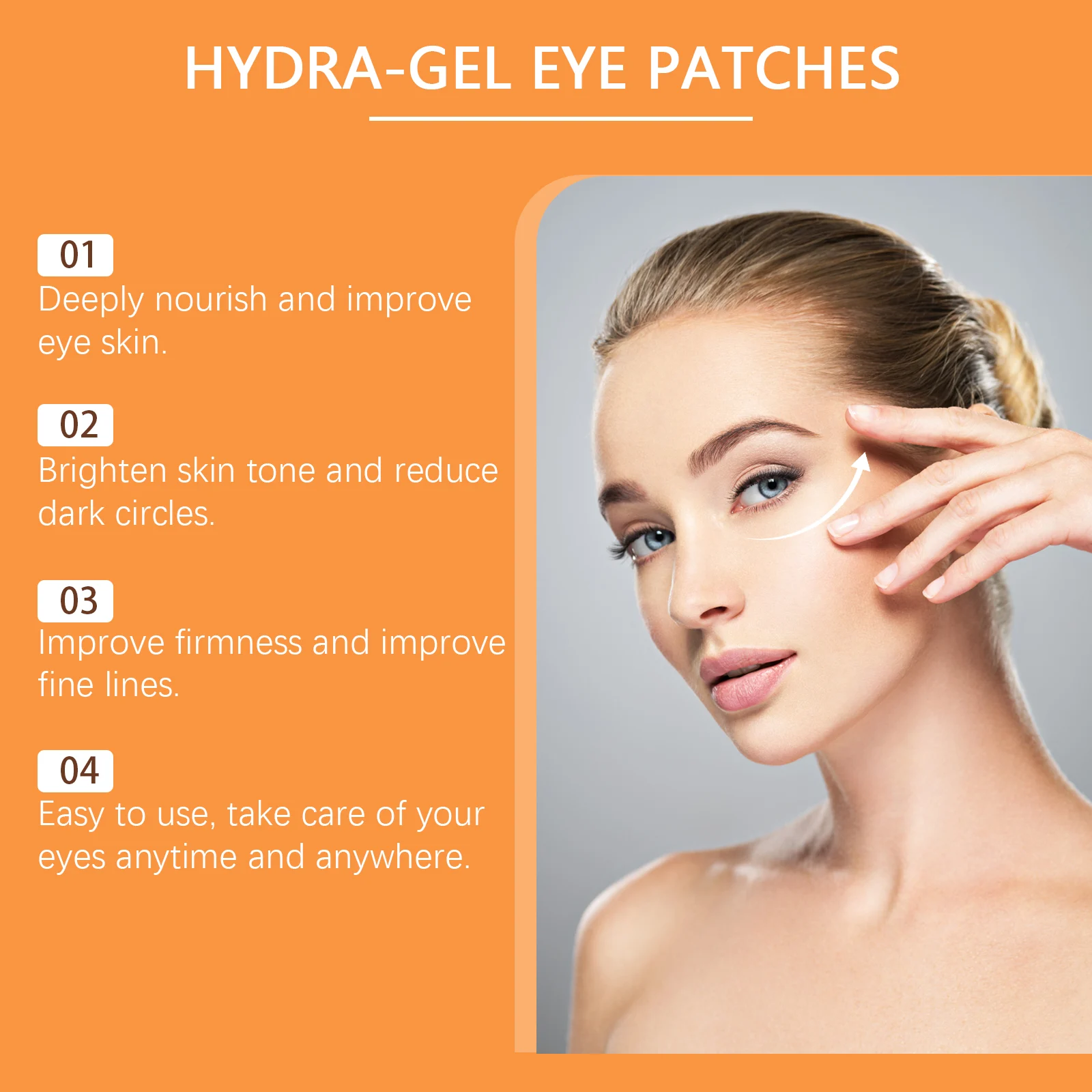 Vitamin C Under Eye Patches for Puffiness, Dark Circles & Fine Lines 8 vitamin c under eye patches cih kahkrgmx desc 8