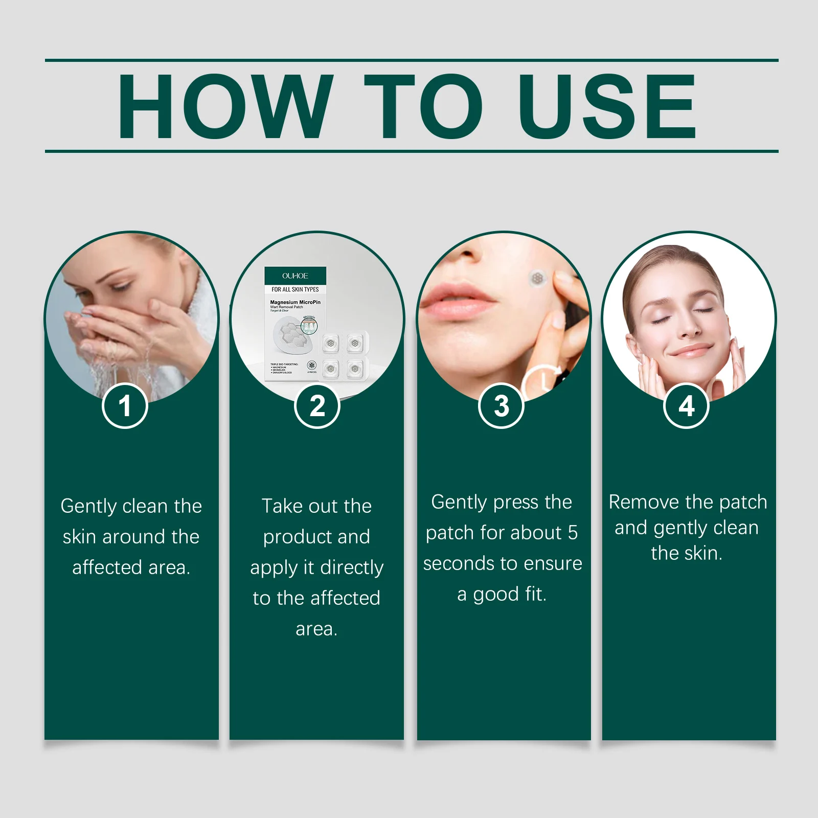 Wart Removal Patches Gentle Smoothing Skin Care Treatment for All Skin Types 4 wart removal patches gentle skin care treatment der bejj35hv desc 4