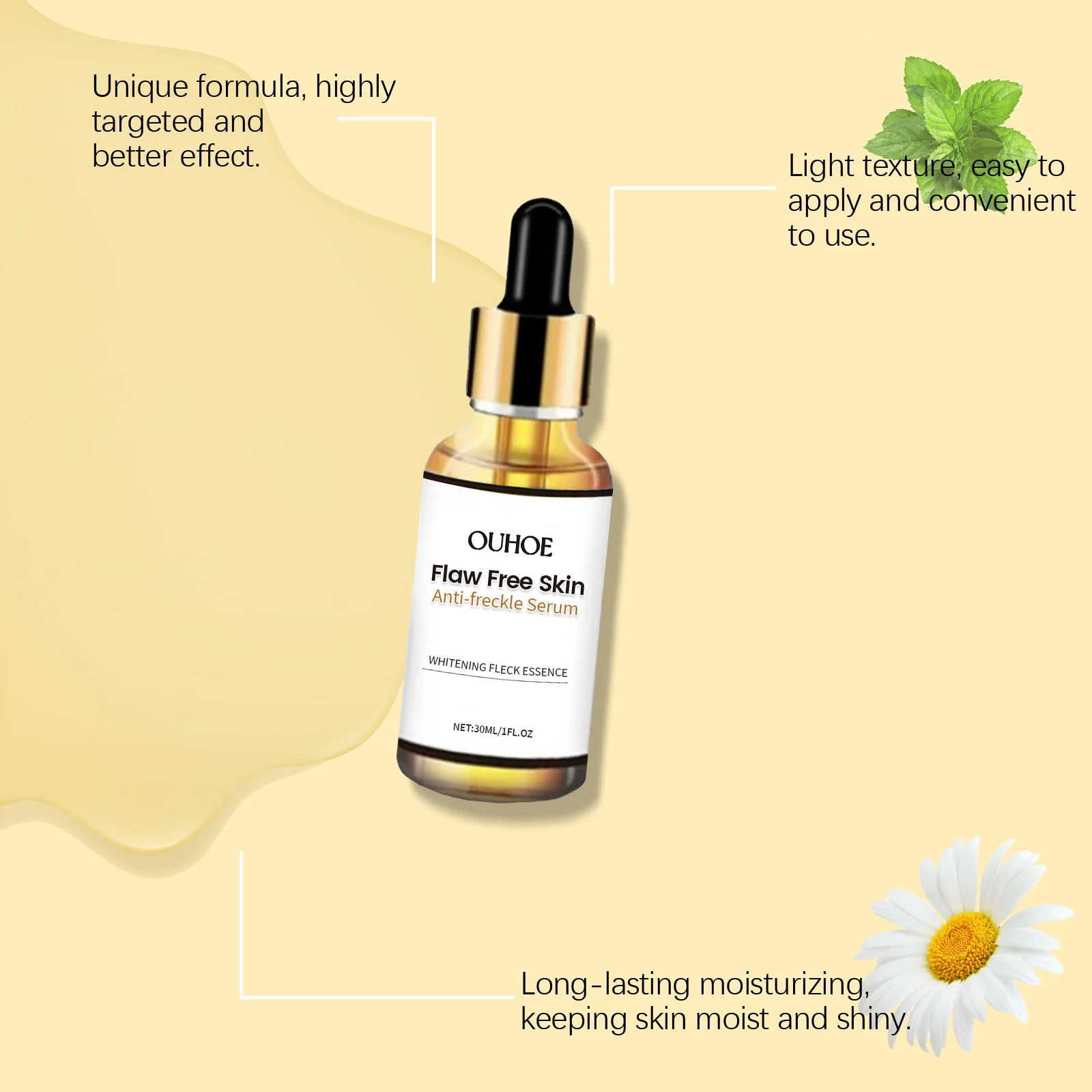 Wart Removal Serum Anti-Freckle Spot Treatment with Hyaluronic Acid & Glycerin 30ml 6 wart removal serum anti freckle spot treatment 30ml cih dhd5zmjx desc 6