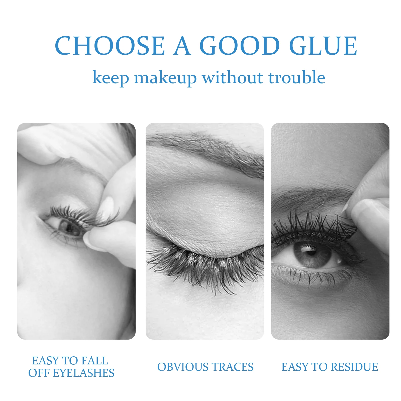 Waterproof Eyelash Glue Adhesive Clear White 7g for False Lashes Gentle Quick Dry 5 waterproof eyelash glue adhesive clear white 7g cih uuf4rbfb desc 5