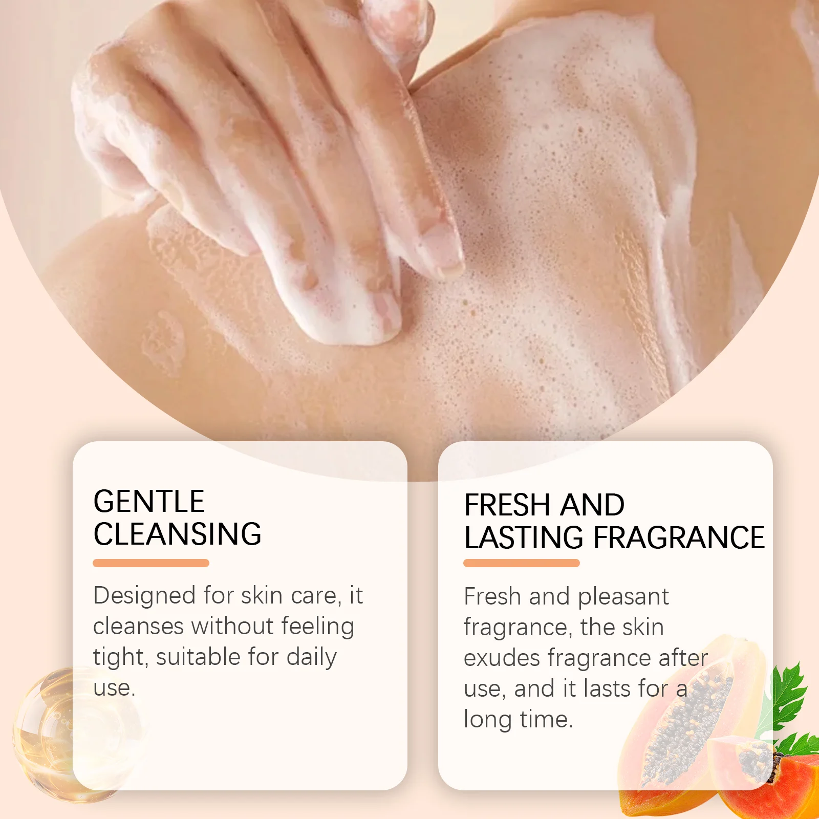 Whitening Shower Gel 237ml with Papaya Extract for Smooth, Bright & Fragrant Skin 9 whitening shower gel papaya extract 237ml cih dq9nrb28 desc 9