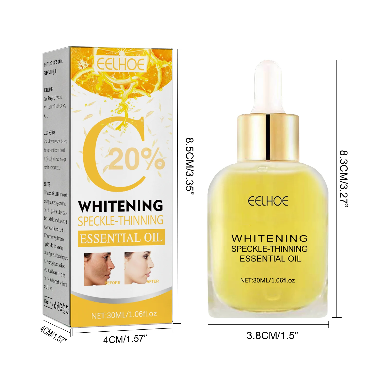 Whitening Spot Corrector Serum 30ml Vitamin C Essence for Dark Spots & Anti-Aging 1 whitening spot corrector serum 30ml vitamin c essence cih 8gk9zt7u desc 1
