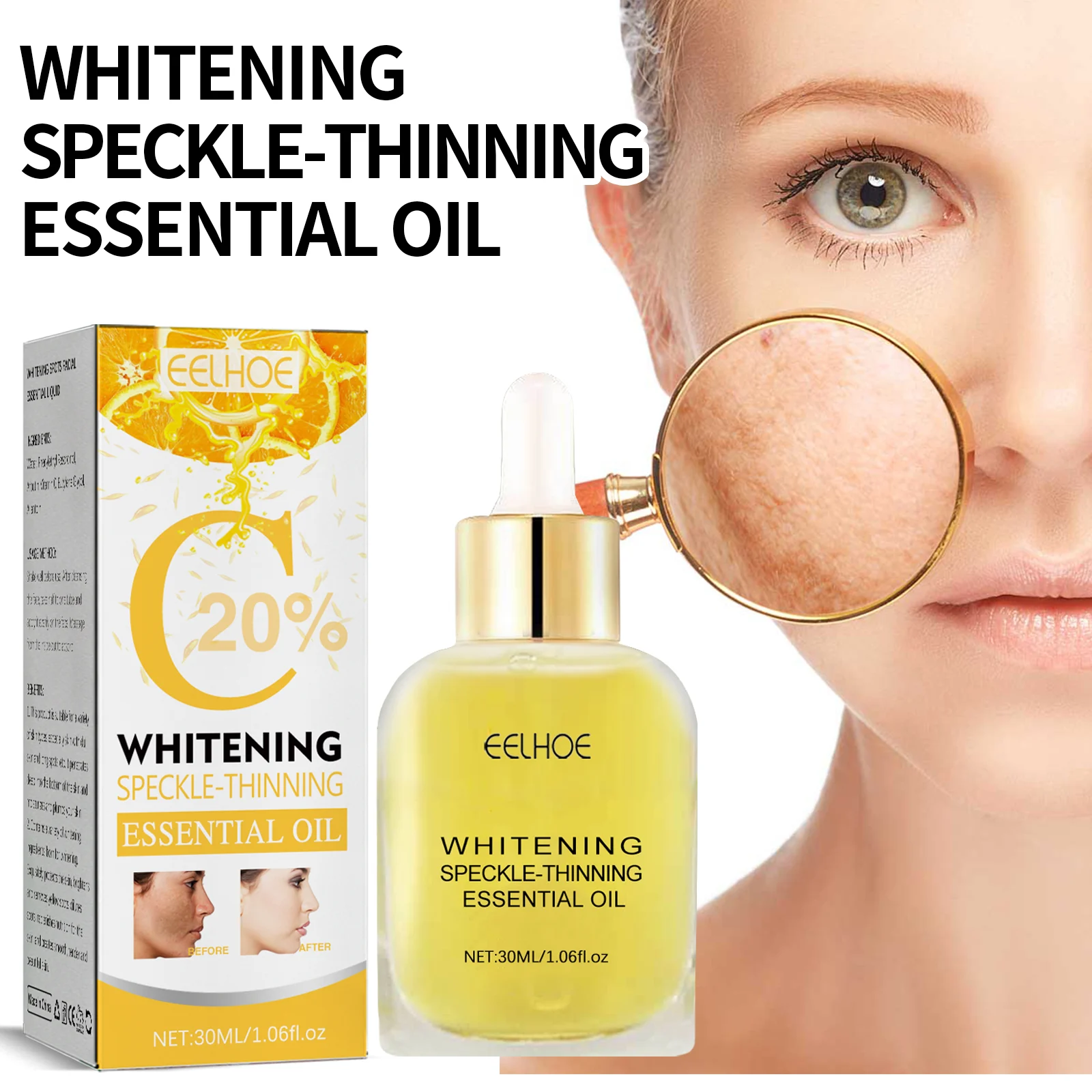 Whitening Spot Corrector Serum 30ml Vitamin C Essence for Dark Spots & Anti-Aging 2 whitening spot corrector serum 30ml vitamin c essence cih 8gk9zt7u desc 2
