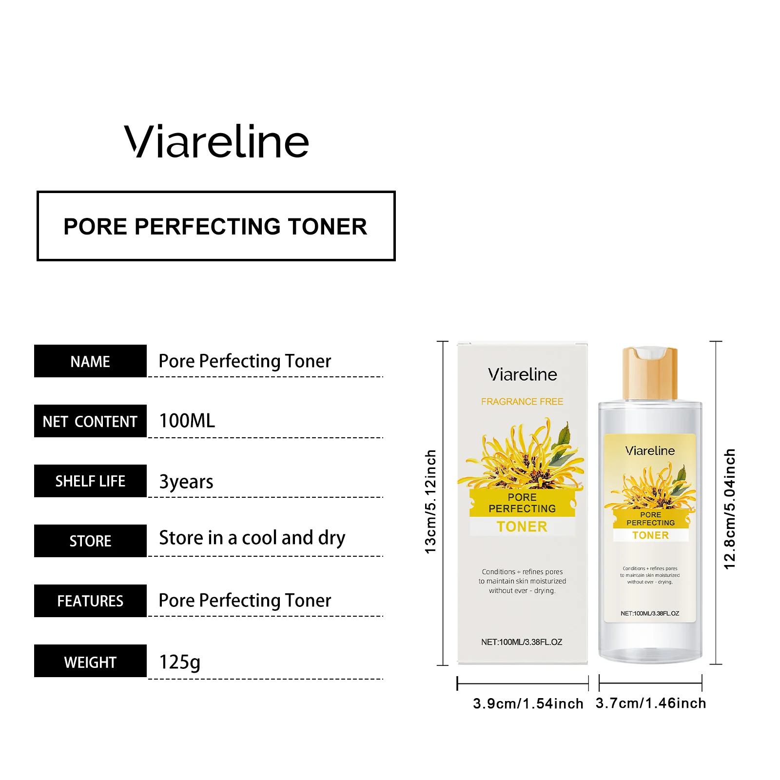 Witch Hazel Hydrating Toner Facial Moisturizer 100ml for Daily Skincare 1 witch hazel hydrating facial toner 100ml cih s55pkkzj desc 1